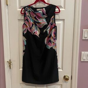 Elegant Blue Floral Dress